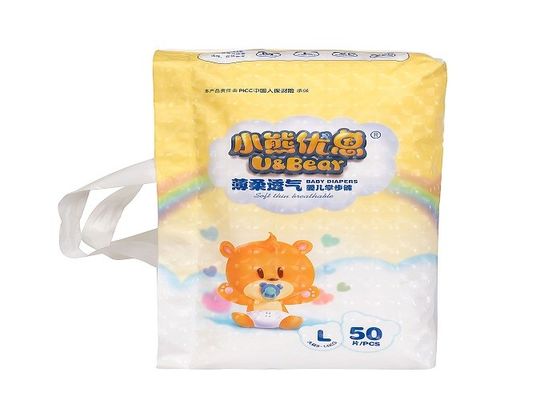 新生の赤ん坊のための超柔らかい通気性の32lbs赤ん坊テープおむつ