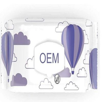 ODMの穏やかな原料の赤ん坊の非編まれるぬれたワイプEDI純粋な水