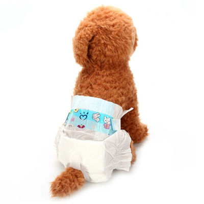 綿毛のパルプの樹液の層使い捨て可能なペットおむつは古い犬のためのおむつの後をつける